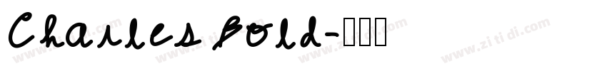 Charles Bold字体转换